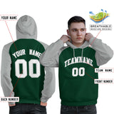 Custom Embroideried Your Team Logo and Number Raglan Sleeves Fashion Pullover Sweatshirt Hoodie For All Age Man
