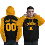 Custom Stitched Your Team Logo and Number Raglan Sleeves Sports Pullover Sweatshirt Hoodie For All Age Man