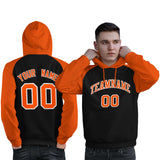 Custom Embroideried Your Team Logo and Number Raglan Sleeves Fashion Pullover Sweatshirt Hoodie For Man