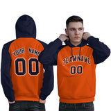 Custom Embroideried Your Team Logo and Number Raglan Sleeves Sports Pullover Sweatshirt Hoodie For Man