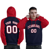 Custom Man's Pullover Hoodie Raglan Sleeves Embroideried Your Team Logo Personalized Fashion Sportswear
