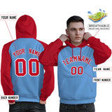 Custom Unique Raglan Sleeves Pullover Hoodie Sportswear For Man Embroideried Your Team Logo and Number Wearshirt