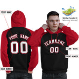 Custom Man's Unique Raglan Sleeves Pullover Hoodie Sportswear Embroideried Your Team Logo and Number Fashion Wearshirt
