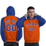 Custom Man's Unique Raglan Sleeves Pullover Hoodie Sportswear Embroideried Your Team Logo and Number Sports Wearshirt