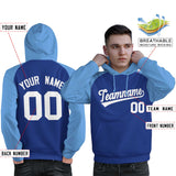 Custom Man's Pullover Hoodie Raglan Sleeves Stitched Team Name Number Logo Personalized Hip Hop Fashion Sweatshirt