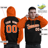 Custom Man's Raglan Sleeves Universal Pullover Hoodie Embroideried Your Team Logo And Number Sportswear