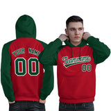 Custom Man's Pullover Hoodie Raglan Sleeves Stitched Team Name Number Logo Personalized Hip Hop Fashion Sweatshirt