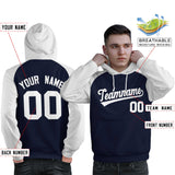 Custom Traditional All Ages Sport Pullover Raglan Sleeves Hoodie For Man Embroideried Your Team Logo Sweatshirt