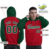 Custom Pullover Hoodie Raglan Sleeves Sports Hoodie Stitched Text Logo And Number For Man Fashion Sweatshirt