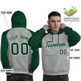Custom Man's Unique Raglan Sleeves Pullover Hoodie Sportswear Embroideried Your Team Logo and Number