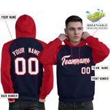 Custom Man's Unique Raglan Sleeves Pullover Hoodie Sportswear Embroideried Your Team Logo and Number