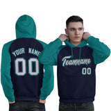 Custom Unique Raglan Sleeves Pullover Hoodie Sportswear Embroideried Your Team Logo and Number For Man