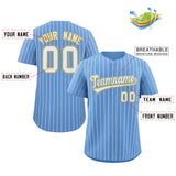 Custom Stripe Fashion Baseball Jersey Personalize Outdoor Training Shirts