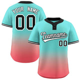 Custom Gradient Fashion Authentic Sports Two-Button Baseball Jersey
