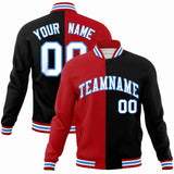 Custom Bull Letterman Two Tone Split Fashion Jacket For Baseball Coat