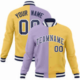 Custom Bull Letterman Two Tone Split Fashion Jacket For Breathable Mens Baseball Coat
