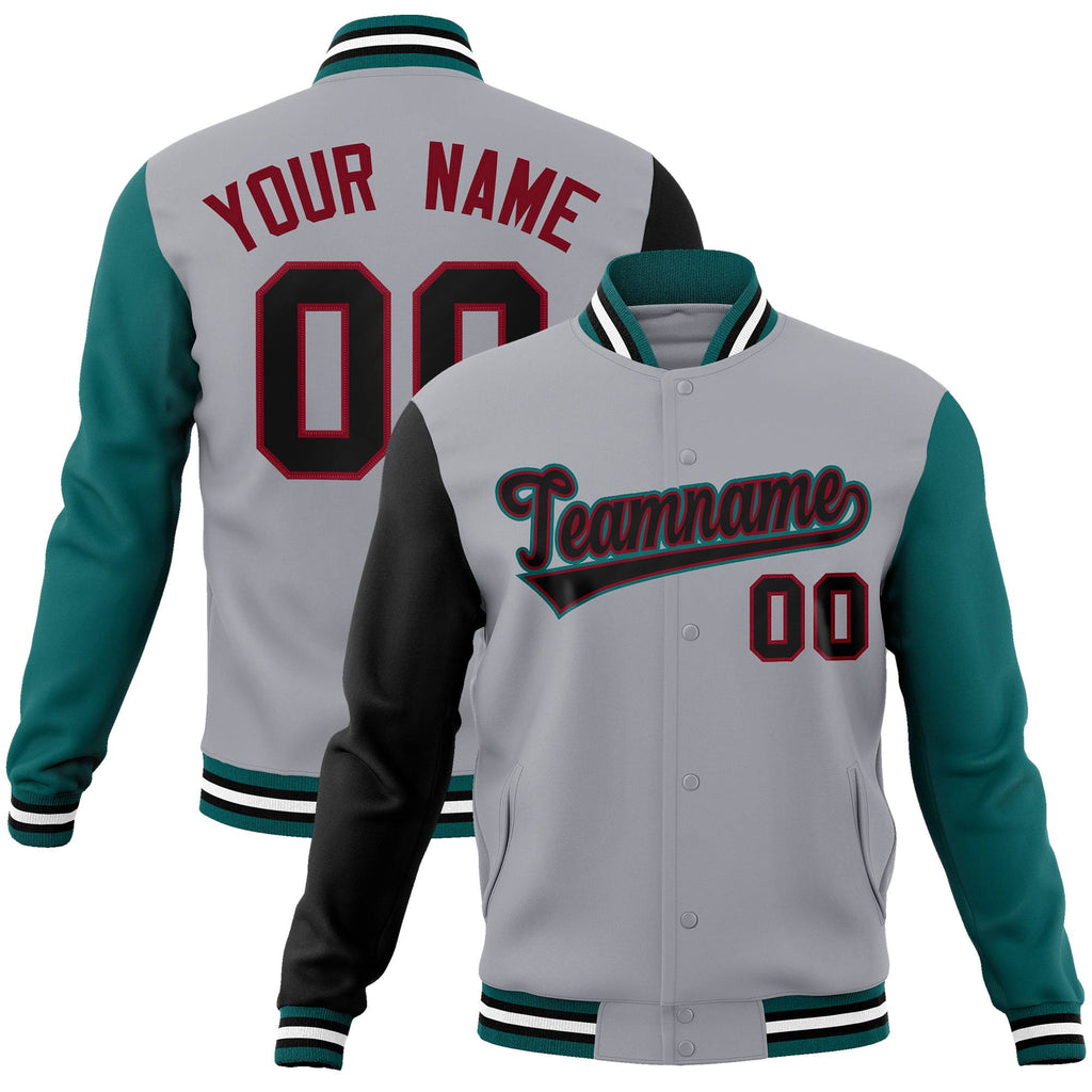 Custom Raglan Sleeves Jacket Varsity Athletic Coat