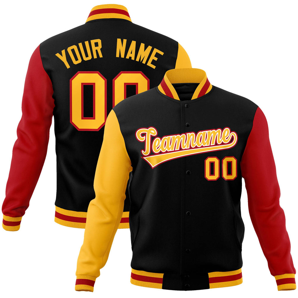 Custom Raglan Sleeves Jacket Varsity Athletic Coat