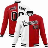 Custom Hook Letterman Two Tone Split Fashion Jacket For Outdoor Mens Baseball Coat