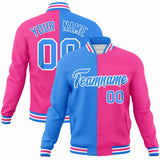 Custom Heat Letterman Two Tone Split Fashion Jacket For Baseball Coat
