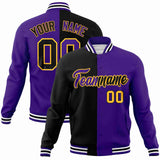 Custom Heat Letterman Two Tone Split Fashion Jacket For Baseball Coat
