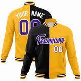 Custom Heat Letterman Two Tone Split Fashion Jacket For Baseball Coat