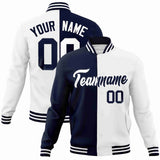 Custom Heat Letterman Two Tone Split Fashion Jacket For Baseball Coat