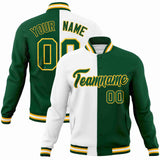 Custom Heat Letterman Two Tone Split Fashion Jacket For Baseball Coat