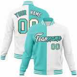 Custom Heat Letterman Two Tone Split Fashion Jacket For Baseball Coat