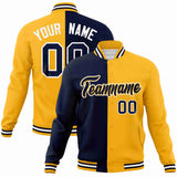 Custom Heat Letterman Two Tone Split Fashion Jacket For Baseball Coat