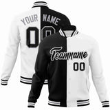 Custom Heat Letterman Two Tone Split Fashion Jacket For Baseball Coat