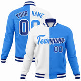 Custom Heat Letterman Two Tone Split Fashion Jacket For Mens Baseball Coat