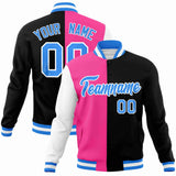 Custom Heat Letterman Two Tone Split Fashion Jacket For Mens Baseball Coat