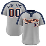Custom Two-Button Baseball Jersey Classic Style Fashion Baseball Shirt Sports Uniform