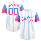 Custom Stripe Font Gradient Fashion Authentic Baseball Jersey