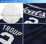 Custom Unique Raglan Sleeves Pullover Hoodie Sportswear For Man Embroideried Your Team Logo and Number Wearshirt