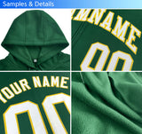 Custom Bespoke Long-Sleeve Full-Zip Hoodie Raglan Sleeves Embroideried Your Team Logo and Number For Adult Youth