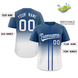 Custom Gradient Fashion Baseball Jersey Button Down Shirts