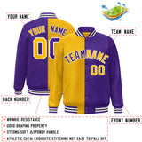 Custom Split Fashion Jacket Personalized Baseball Stitched Coat