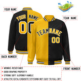 Custom Split Fashion Jacket Personalized Baseball Stitched Coat