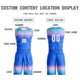 Custom Gradient Fashion Basketball Jersey Sets For Men/Youth