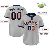 Custom Two-Button Baseball Jersey Classic Style Team Shirts For Adults