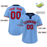 Custom Two-Button Baseball Jersey Classic Style Team Shirts For Adults