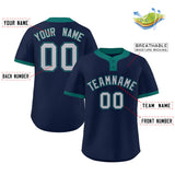 Custom Two-Button Baseball Jersey Classic Style Team Shirts For Adults