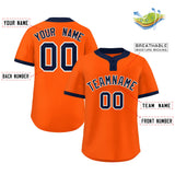Custom Two-Button Baseball Jersey Classic Style Team Shirts For Adults