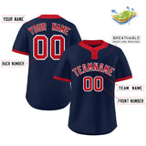 Custom Two-Button Baseball Jersey Classic Style Team Shirts For Adults