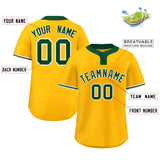 Custom Two-Button Baseball Jersey Classic Style Team Shirts For Adults