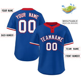 Custom Two-Button Baseball Jersey Classic Style Team Shirts For Adults