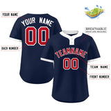 Custom Two-Button Baseball Jersey Classic Style Team Shirts For Adults