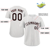 Custom Stripe Fashion Baseball Jersey Button Down Shirts